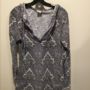 Heard it then top with Paisley like design